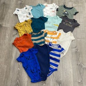 Lot of 15 3 month boy onesies
